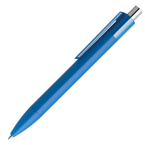 Prodir DS4 Soft Touch PRR Push Kugelschreiber , Prodir, true blue / silber poliert, Kunststoff, 14,10cm x 1,40cm (Länge x Breite), Bild 4