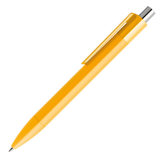 Prodir DS4 PMM Push Kugelschreiber , Prodir, gelb / silber poliert, Kunststoff, 14,10cm x 1,40cm (Länge x Breite), Bild 4