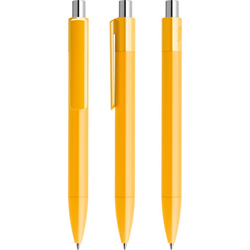 Prodir DS4 PMM Push Kugelschreiber , Prodir, gelb / silber poliert, Kunststoff, 14,10cm x 1,40cm (Länge x Breite), Bild 6