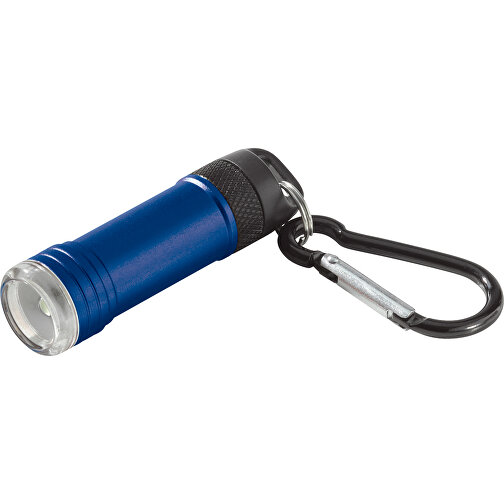 Magnetische Taschenlampe Survival , blau, Metall, 6,40cm (Höhe), Bild 1