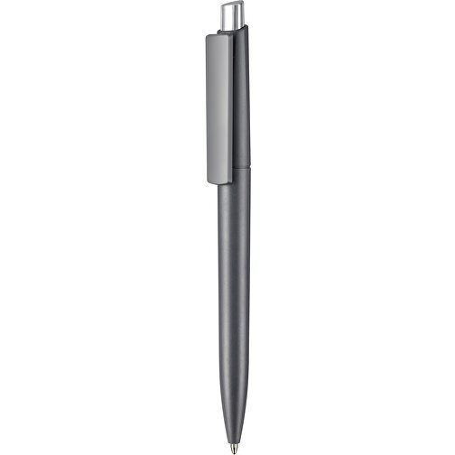 Kugelschreiber CREST M , Ritter-Pen, dunkel grau, ABS-Kunststoff, 0,95cm (Länge), Bild 1
