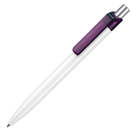 Kugelschreiber INSIDER STM , Ritter-Pen, pflaume-lila /weiß, ABS-Kunststoff, 0,90cm (Länge), Bild 2