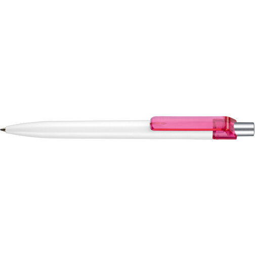 Kugelschreiber INSIDER STM , Ritter-Pen, magenta-pink /weiß, ABS-Kunststoff, 0,90cm (Länge), Bild 3