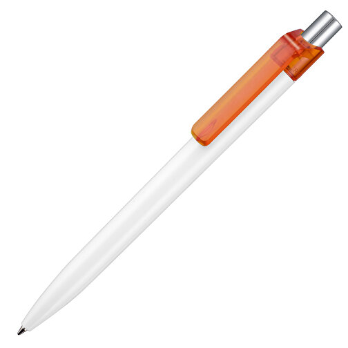 Kugelschreiber INSIDER STM , Ritter-Pen, clementine-orange /weiß, ABS-Kunststoff, 0,90cm (Länge), Bild 2