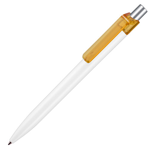 Kugelschreiber INSIDER STM , Ritter-Pen, mango-gelb /weiß, ABS-Kunststoff, 0,90cm (Länge), Bild 2