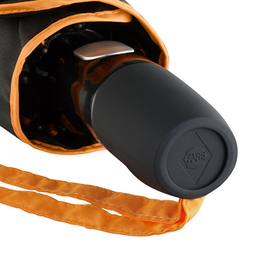 AOC-Oversize-Taschenschirm FARE®-Seam , Fare, schwarz-orange, Polyester- Pongee, , Bild 6