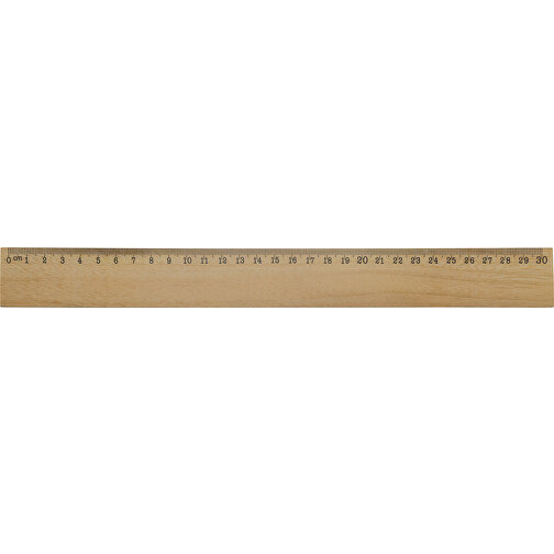 Holzlineal 30cm , holz, Holz, 31,00cm x 0,30cm x 3,30cm (Länge x Höhe x Breite), Bild 1