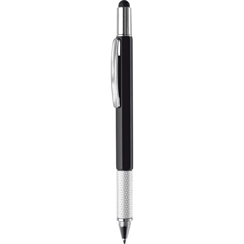 Kugelschreiber Mit Werkzeug Build-it , schwarz, ABS & Metall, 14,80cm (Länge), Bild 1