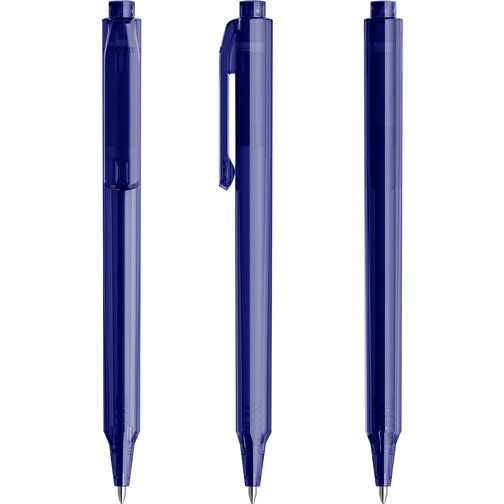 Pigra P04 Push Kugelschreiber , blau, ABS-Kunststoff, 14,10cm x 1,40cm (Länge x Breite), Bild 6