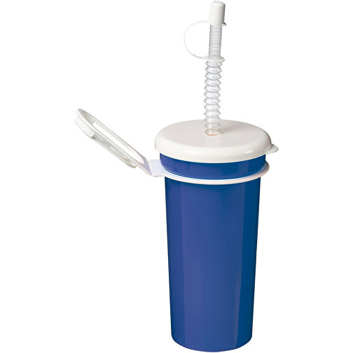 Trinkbecher 'Take Away' 0,5 L , standard-blau PP, Kunststoff, 17,00cm (Höhe), Bild 1