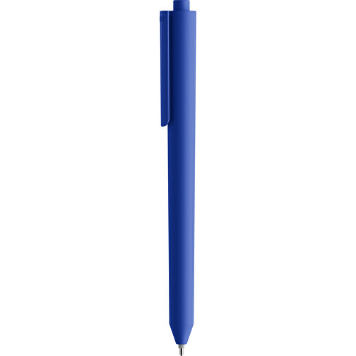 Pigra P03 Push Kugelschreiber , dunkelblau, ABS-Kunststoff, 14,00cm x 1,30cm (Länge x Breite), Bild 1