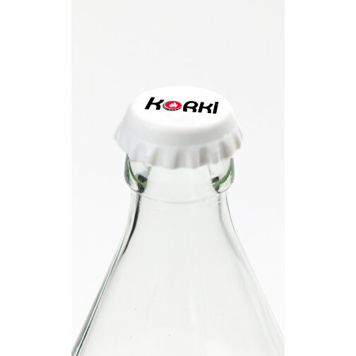 Korki - Flaschenverschluss , weiß, Silikon, , Bild 6