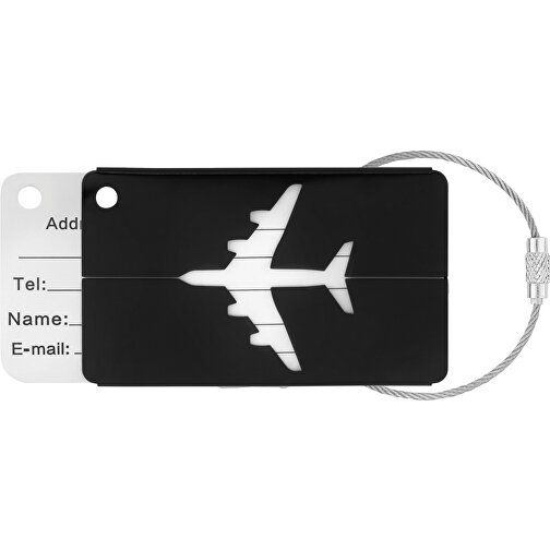 Fly Tag , schwarz, Aluminium, 7,50cm x 4,50cm (Länge x Breite), Bild 1
