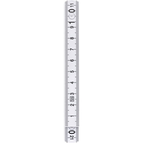 Meter , weiß, Kunststoff, 13,00cm x 2,60cm x 1,30cm (Länge x Höhe x Breite), Bild 3