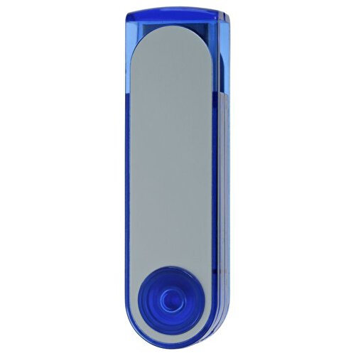 USB-Stick SWING II 32GB , Promo Effects MB , blau / transparent MB , 32 GB , Kunststoff/Aluminium MB , 3 - 10 MB/s MB , 5,90cm x 1,10cm x 1,65cm (Länge x Höhe x Breite), Bild 1