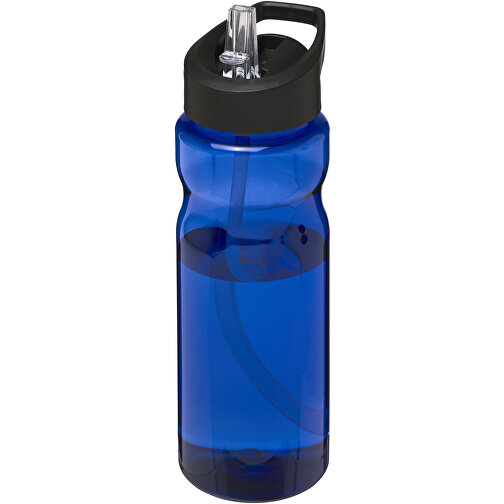 H2O Active® Base 650 Ml Sportflasche Mit Ausgussdeckel , blau / schwarz, PET Kunststoff, 72% PP Kunststoff, 17% SAN Kunststoff, 11% PE Kunststoff, 21,80cm (Höhe), Bild 1