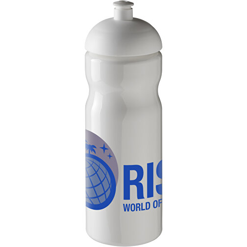 H2O Active® Base 650 Ml Sportflasche Mit Stülpdeckel , weiß, PET Kunststoff, 90% PP Kunststoff, 10% TPE Kunststoff, 22,30cm (Höhe), Bild 3