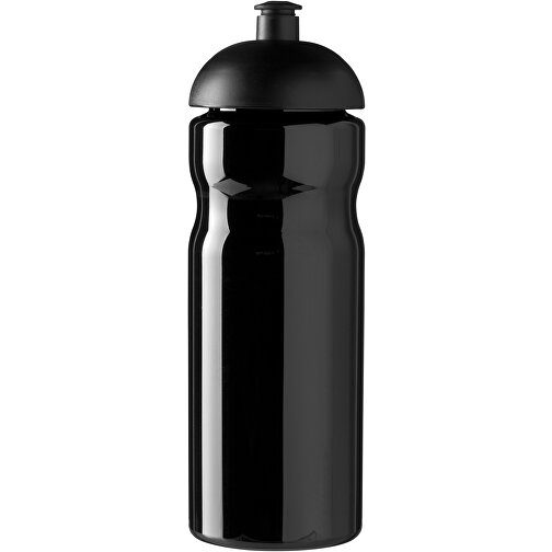 H2O Active® Base 650 Ml Sportflasche Mit Stülpdeckel , schwarz, PET Kunststoff, 90% PP Kunststoff, 10% TPE Kunststoff, 22,30cm (Höhe), Bild 1