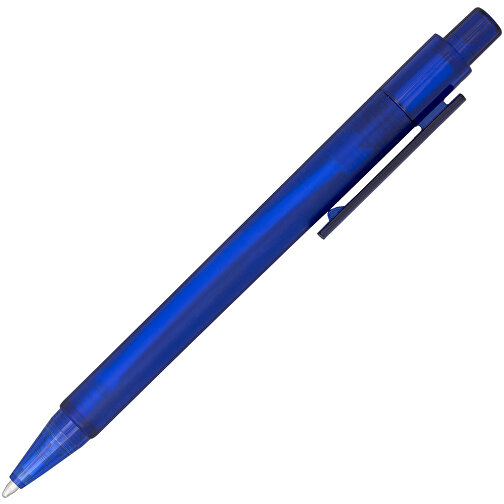 Calypso Kugelschreiber Transparent Matt , blau mattiert, ABS Kunststoff, 13,00cm (Höhe), Bild 3