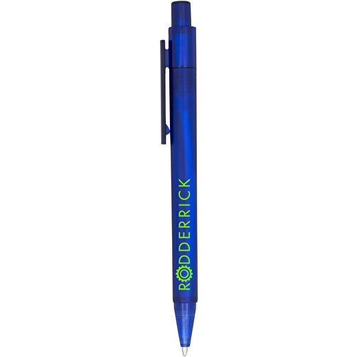 Calypso Kugelschreiber Transparent Matt , blau mattiert, ABS Kunststoff, 13,00cm (Höhe), Bild 5
