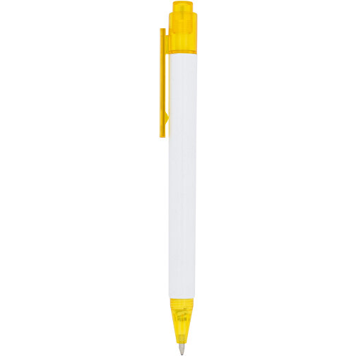 Calypso Kugelschreiber , gelb, ABS Kunststoff, 13,00cm (Höhe), Bild 2