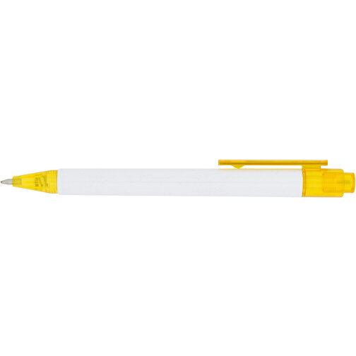 Calypso Kugelschreiber , gelb, ABS Kunststoff, 13,00cm (Höhe), Bild 4