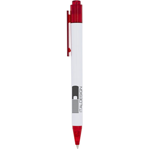 Calypso Kugelschreiber , rot, ABS Kunststoff, 13,00cm (Höhe), Bild 5