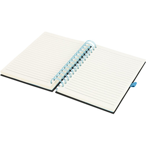Wiro A5 Spiral Notizbuch , schwarz / blau, PU Kunststoff, Metall, 21,00cm x 3,10cm x 15,80cm (Länge x Höhe x Breite), Bild 5