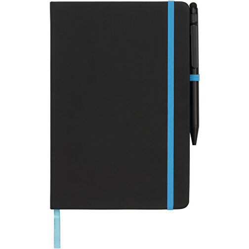 Medium svart anteckningsbok med färgade kanter, Bild 4