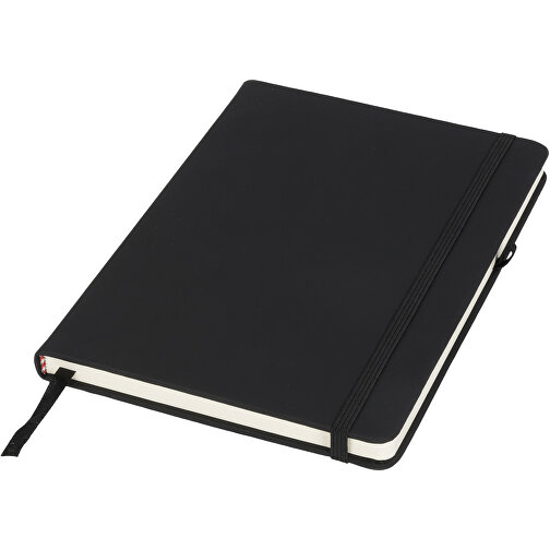 Noir A5 Notizbuch , schwarz, PU Kunststoff, 21,00cm x 1,70cm x 14,30cm (Länge x Höhe x Breite), Bild 1