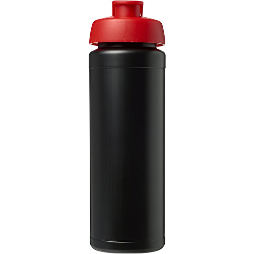 Baseline® Plus Grip 750 Ml Sportflasche Mit Klappdeckel , schwarz / rot, HDPE Kunststoff, PP Kunststoff, 23,60cm (Höhe), Bild 3