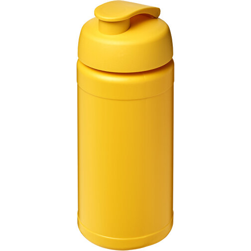 Baseline® Plus 500 Ml Sportflasche Mit Klappdeckel , gelb, HDPE Kunststoff, PP Kunststoff, 18,50cm (Höhe), Bild 1