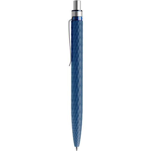 Prodir QS01 Soft Touch PRS Push Kugelschreiber , Prodir, sodalithblau/silber satiniert, Kunststoff/Metall, 14,10cm x 1,60cm (Länge x Breite), Bild 2