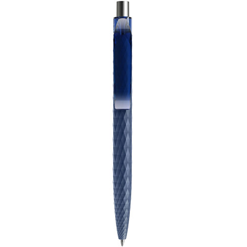 Prodir QS01 PMT Push Kugelschreiber , Prodir, sodalithblau/silber, Kunststoff/Metall, 14,10cm x 1,60cm (Länge x Breite), Bild 1