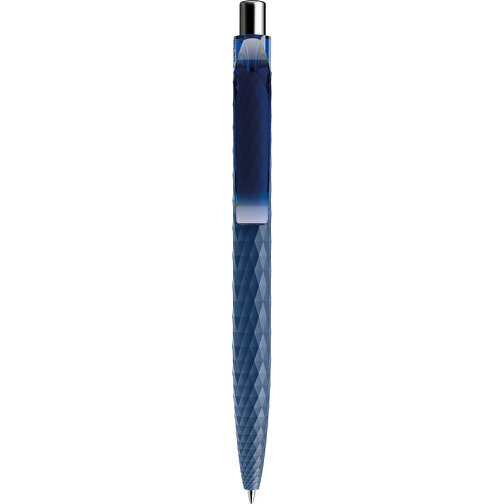 Prodir QS01 PMT Push Kugelschreiber , Prodir, sodalithblau/silber poliert, Kunststoff/Metall, 14,10cm x 1,60cm (Länge x Breite), Bild 1