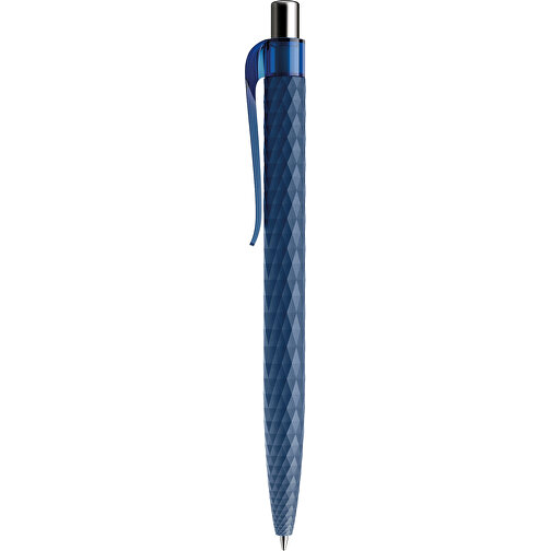 Prodir QS01 PMT Push Kugelschreiber , Prodir, sodalithblau/silber poliert, Kunststoff/Metall, 14,10cm x 1,60cm (Länge x Breite), Bild 2