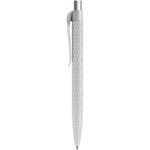 Prodir QS01 PMP Push Kugelschreiber , Prodir, zementgrau/silber satiniert, Kunststoff/Metall, 14,10cm x 1,60cm (Länge x Breite), Bild 2
