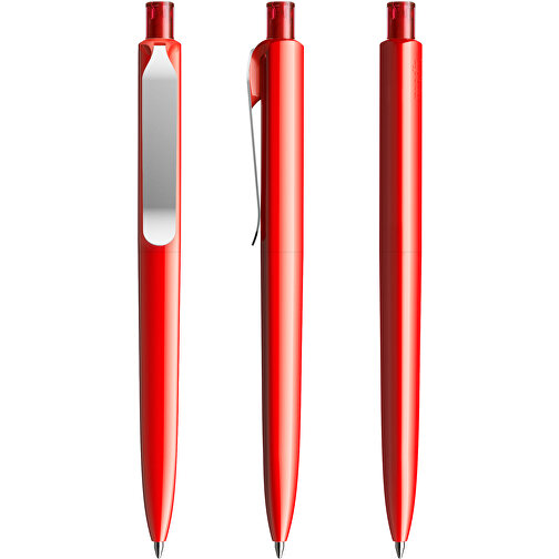 Prodir DS8 PSP Push Kugelschreiber , Prodir, rot/silber, Kunststoff/Metall, 14,10cm x 1,50cm (Länge x Breite), Bild 6