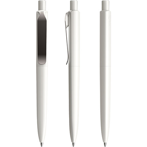 Prodir DS8 PSP Push Kugelschreiber , Prodir, weiß/graphit, Kunststoff/Metall, 14,10cm x 1,50cm (Länge x Breite), Bild 6