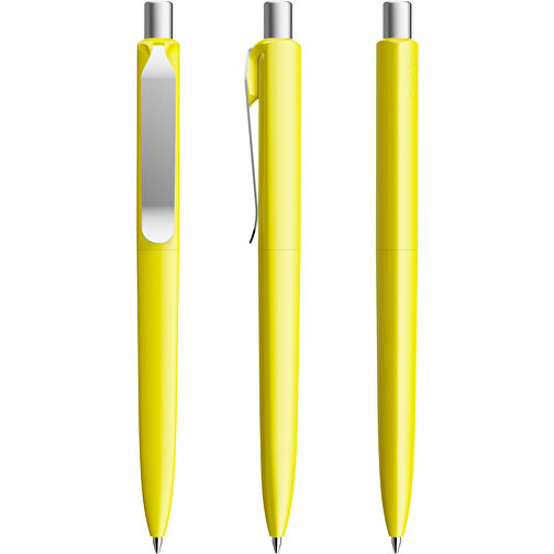 Prodir DS8 PSM Push Kugelschreiber , Prodir, lemon/silber satiniert, Kunststoff/Metall, 14,10cm x 1,50cm (Länge x Breite), Bild 6