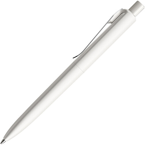 Prodir DS8 PSM Push Kugelschreiber , Prodir, weiß/silber, Kunststoff/Metall, 14,10cm x 1,50cm (Länge x Breite), Bild 4