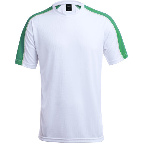 Erwachsene T-Shirt TECNIC DINAMIC COMBY , weiss/grün, 100% Polyester 135 g/ m2, XXL, , Bild 1