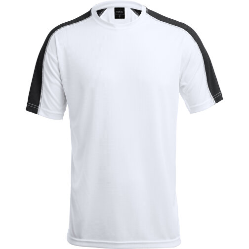 Erwachsene T-Shirt TECNIC DINAMIC COMBY , weiß/schwarz, 100% Polyester 135 g/ m2, S, , Bild 1