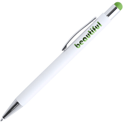 Kugelschreiber Pointer WONER , grün, Aluminium, 14,20cm (Breite), Bild 2