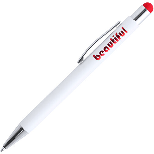 Kugelschreiber Pointer WONER , rot, Aluminium, 14,20cm (Breite), Bild 2