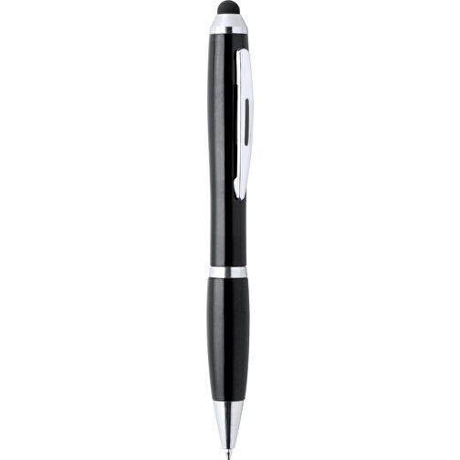 Kugelschreiber Pointer ZERIL , schwarz, Kunststoff, 14,00cm (Breite), Bild 1