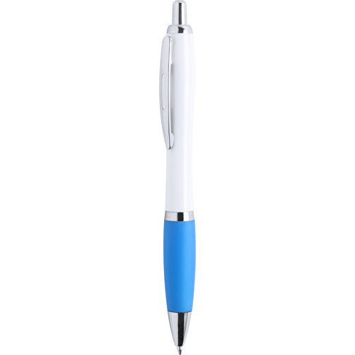 Kugelschreiber TINKIN , hellblau, Kunststoff, 14,00cm (Breite), Bild 1