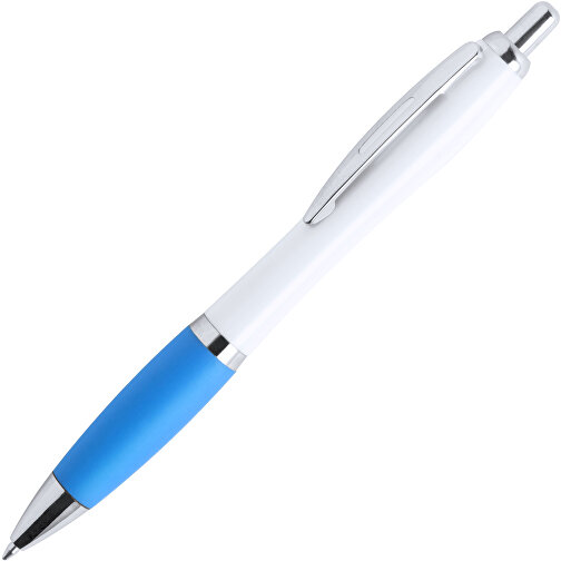 Kugelschreiber TINKIN , hellblau, Kunststoff, 14,00cm (Breite), Bild 2
