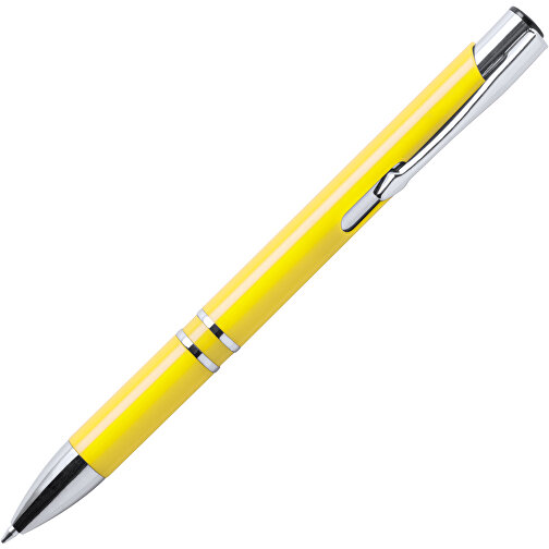 Kugelschreiber YOMIL , gelb, Kunststoff, 13,70cm (Breite), Bild 2