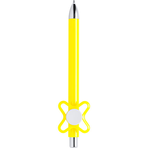 Kugelschreiber KARSOL , gelb, Kunststoff, 3,90cm x 1,90cm x 13,90cm (Länge x Höhe x Breite), Bild 1